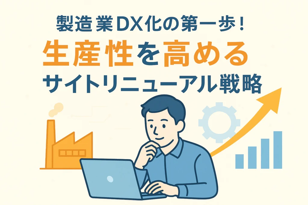 製造業DX化の第一歩！生産性を高めるサイトリニューアル戦略